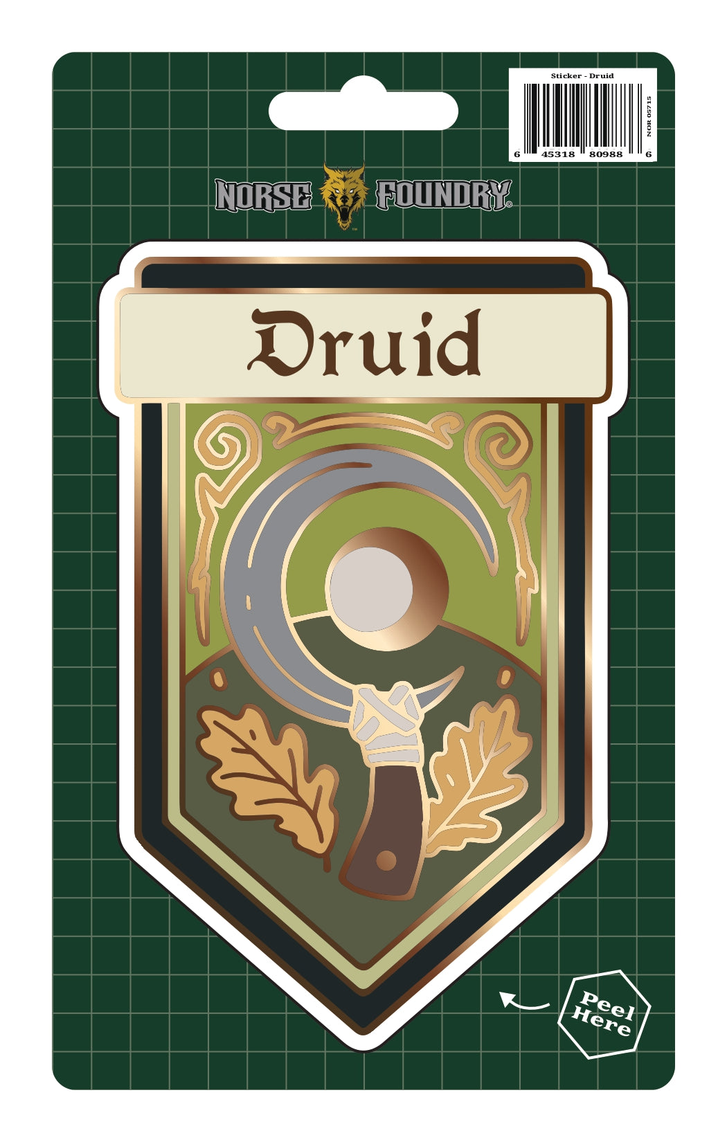 Sticker - Druid-Stickers-Norse Foundry-d&d-dungeons & dragons-accessories-d&d stickers-class sticker-sticker collections