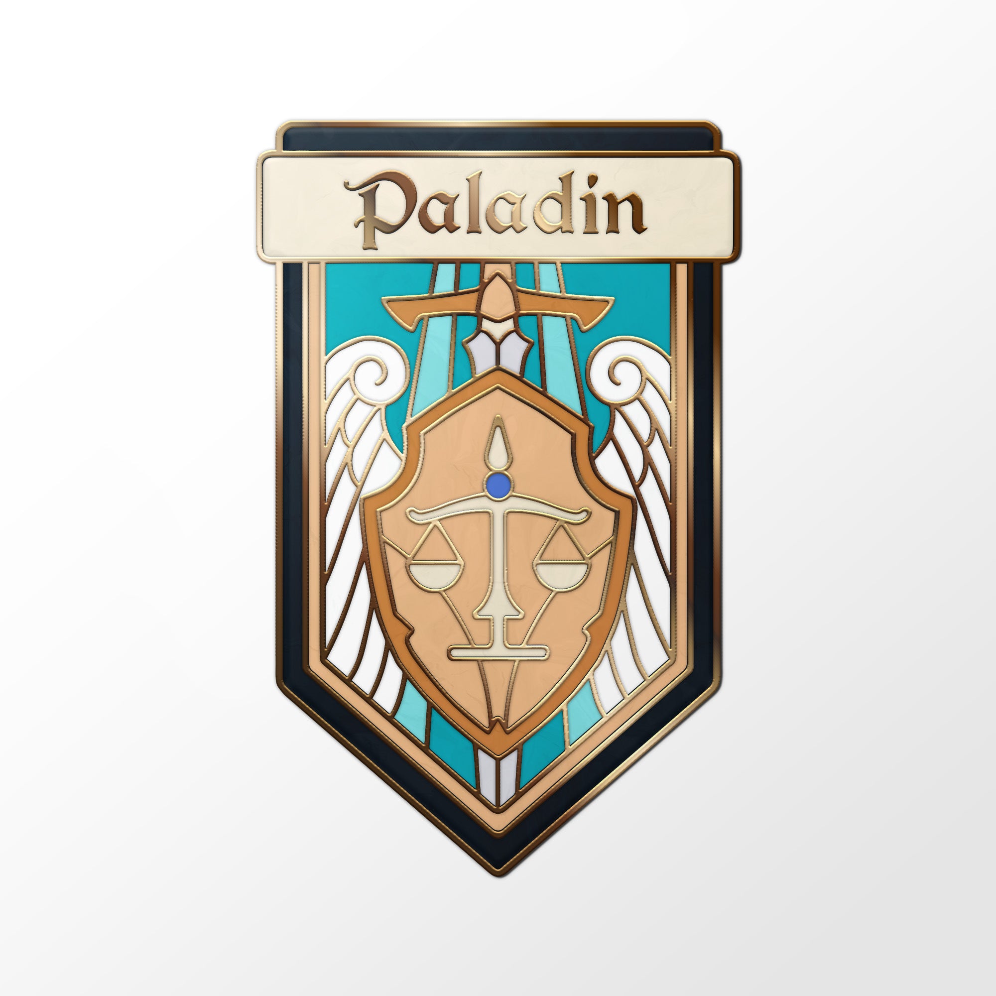 Sticker - Paladin-Stickers-Norse Foundry-d&d-dungeons & dragons-accessories-d&d stickers-class sticker-sticker collections