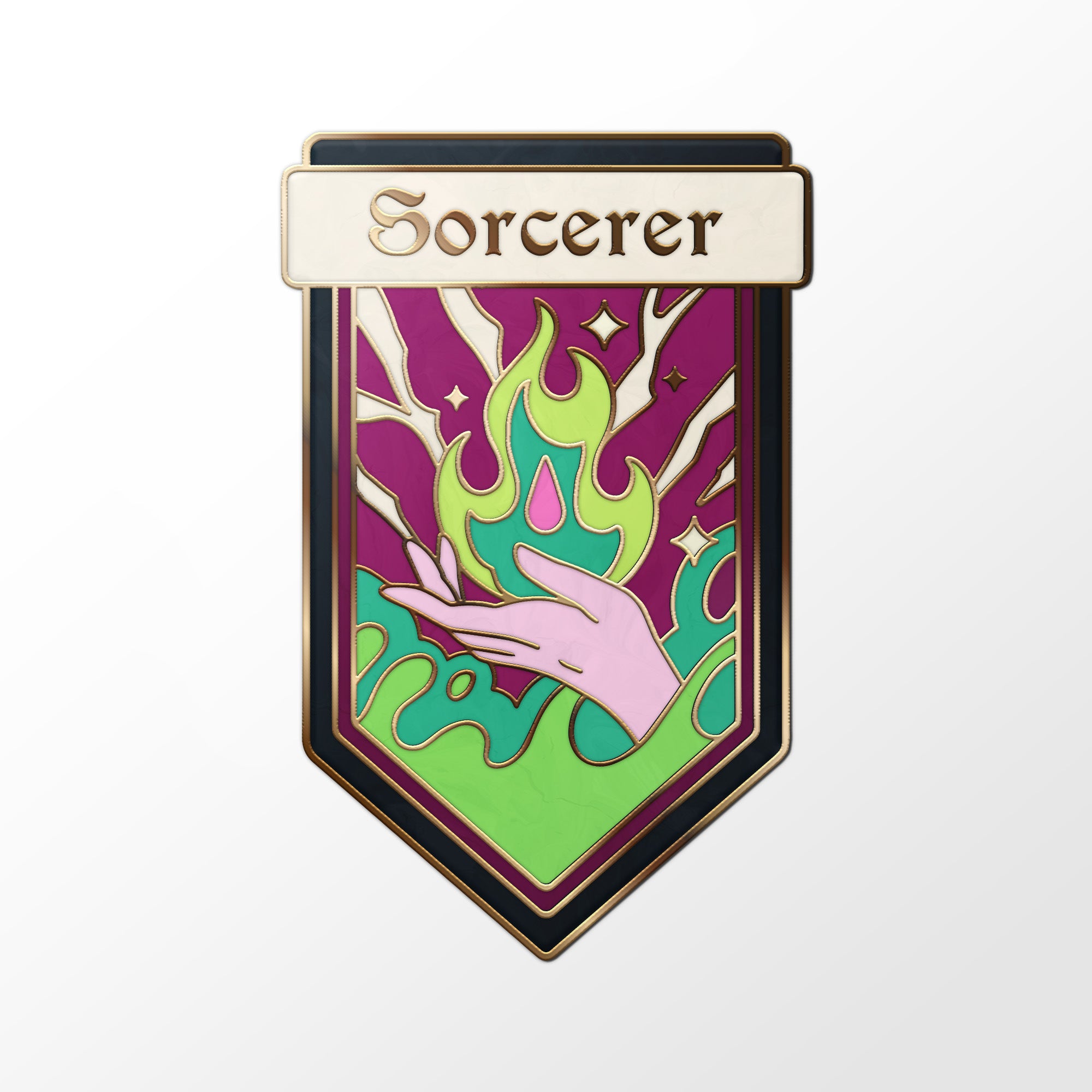 Sticker - Sorcerer-Stickers-Norse Foundry-d&d-dungeons & dragons-accessories-d&d stickers-class sticker-sticker collections