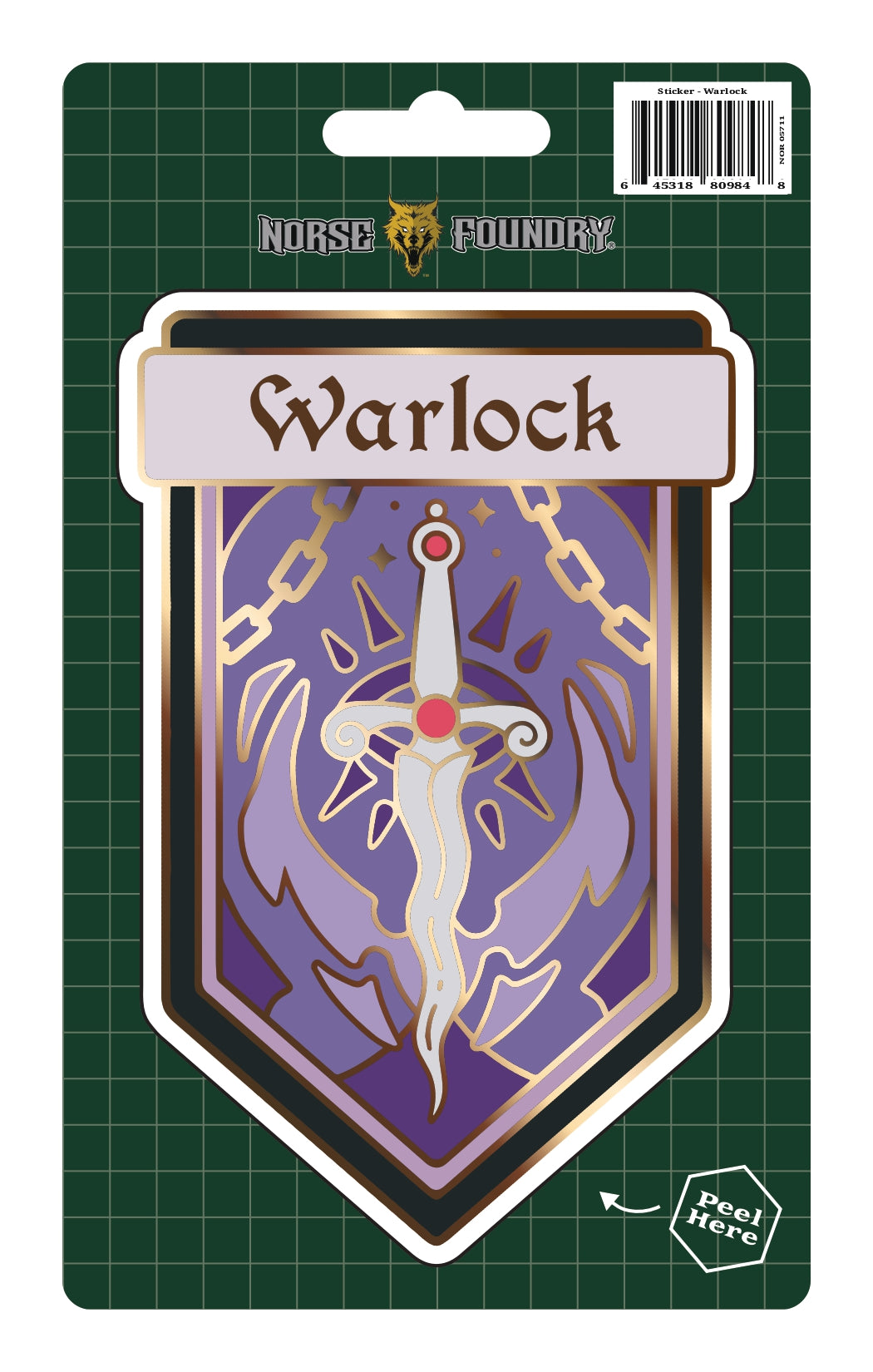 Sticker - Warlock-Stickers-Norse Foundry-dnd-dungeons & dragons-accessories-dnd stickers-class sticker-sticker collections
