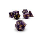Storybook - Amethyst-Gemstone Dice-Norse Foundry-Gemstone Dice-Dungeons & Dragons Dice-Gem Dice-D&D Dice-Gaming Dice-Perfect for Tabletop RPGs-Dice Set