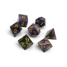 Storybook - Amethyst-Gemstone Dice-Norse Foundry-Gemstone Dice-Dungeons & Dragons Dice-Gem Dice-DnD Dice-Gaming Dice-Perfect for Tabletop RPGs-Dice Set
