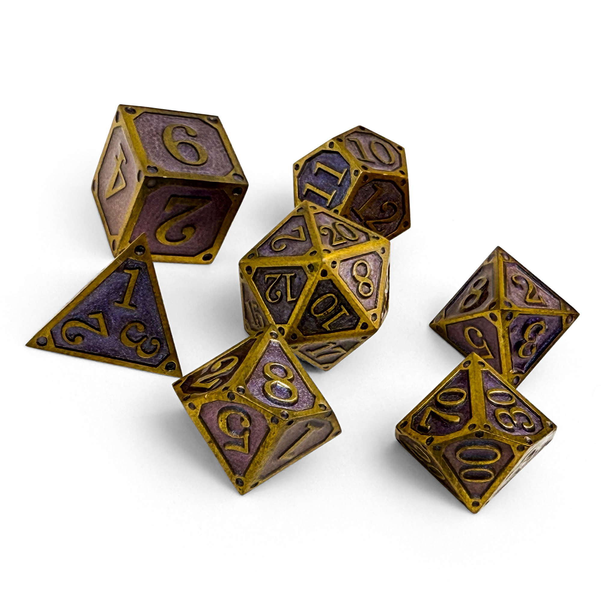 Storybook - Crownless King-Metal - Zinc Alloy Dice-Norse Foundry-Norse Foundry-dungeons & dragons-d&d dice set-rpg dice set-d20-metal dice set-d&d-perfect for tabletop rpgs