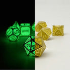 Storybook - Crystals of Light-Metal - Zinc Alloy Dice-Norse Foundry -Norse Foundry-dungeons & dragons-d&d dice set-rpg dice set-d20-metal dice set-d&d-perfect for tabletop rpgs