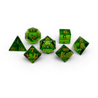 Storybook - Emerald Zircon-Glass Dice-Norse Foundry -Glass Dice-Dungeons & Dragons Dice-Glass Dice-D&D Dice-Gaming Dice-Perfect for Tabletop RPGs-Dice Set