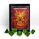 Storybook - Emerald Zircon-Glass Dice-Norse Foundry -Glass Dice-Dungeons & Dragons Dice-Glass Dice-DnD Dice-Gaming Dice-Perfect for Tabletop RPGs-Dice Set