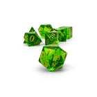 Storybook - Emerald Zircon-Glass Dice-Norse Foundry -Glass Dice-Dungeons & Dragons Dice-Glass Dice-DnD Dice-Gaming Dice-Perfect for Tabletop RPGs-Dice Set