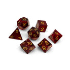 Storybook - Garnet Zircon-Glass Dice-Norse Foundry -Glass Dice-Dungeons & Dragons Dice-Glass Dice-D&D Dice-Gaming Dice-Perfect for Tabletop RPGs-Dice Set