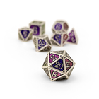 Storybook - Heart of the Desolate City-Metal - Zinc Alloy Dice-Norse Foundry -Norse Foundry-dungeons & dragons-d&d dice set-rpg dice set-d20-metal dice set-d&d-perfect for tabletop rpgs