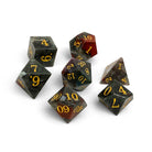 Storybook - Indian Agate-Gemstone Dice-Norse Foundry -Gemstone Dice-Dungeons & Dragons Dice-Gem Dice-D&D Dice-Gaming Dice-Perfect for Tabletop RPGs-Dice Set