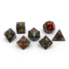 Storybook - Indian Agate-Gemstone Dice-Norse Foundry -Gemstone Dice-Dungeons & Dragons Dice-Gem Dice-D&D Dice-Gaming Dice-Perfect for Tabletop RPGs-Dice Set