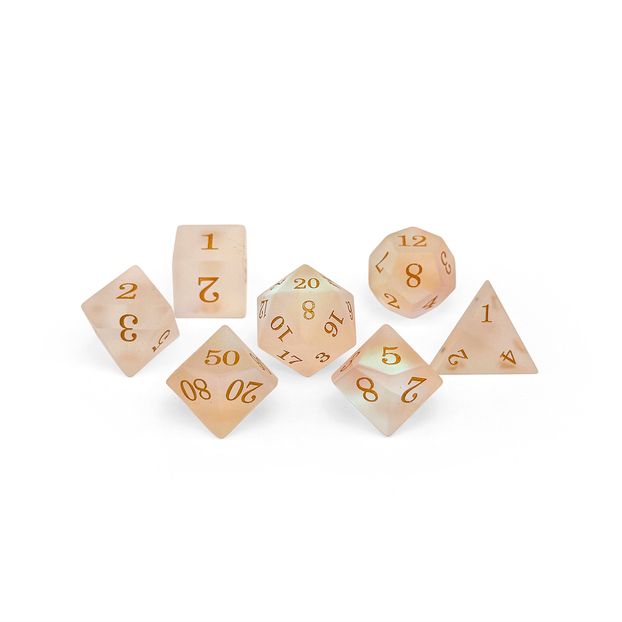 Storybook - K9 Frosted-Glass Dice-Norse Foundry -Glass Dice-Dungeons & Dragons Dice-Glass Dice-DnD Dice-Gaming Dice-Perfect for Tabletop RPGs-Dice Set