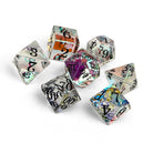 Storybook - K9 Rainbow Glass-Glass Dice-Norse Foundry-Glass Dice-Dungeons & Dragons Dice-Glass Dice-DnD Dice-Gaming Dice-Perfect for Tabletop RPGs-Dice Set