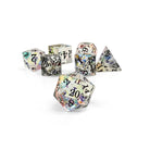 Storybook - K9 Rainbow Glass-Glass Dice-Norse Foundry-Glass Dice-Dungeons & Dragons Dice-Glass Dice-DnD Dice-Gaming Dice-Perfect for Tabletop RPGs-Dice Set