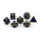 Storybook - Lapis Lazuli-Gemstone Dice-Norse Foundry -Gemstone Dice-Dungeons & Dragons Dice-Gem Dice-DnD Dice-Gaming Dice-Perfect for Tabletop RPGs-Dice Set