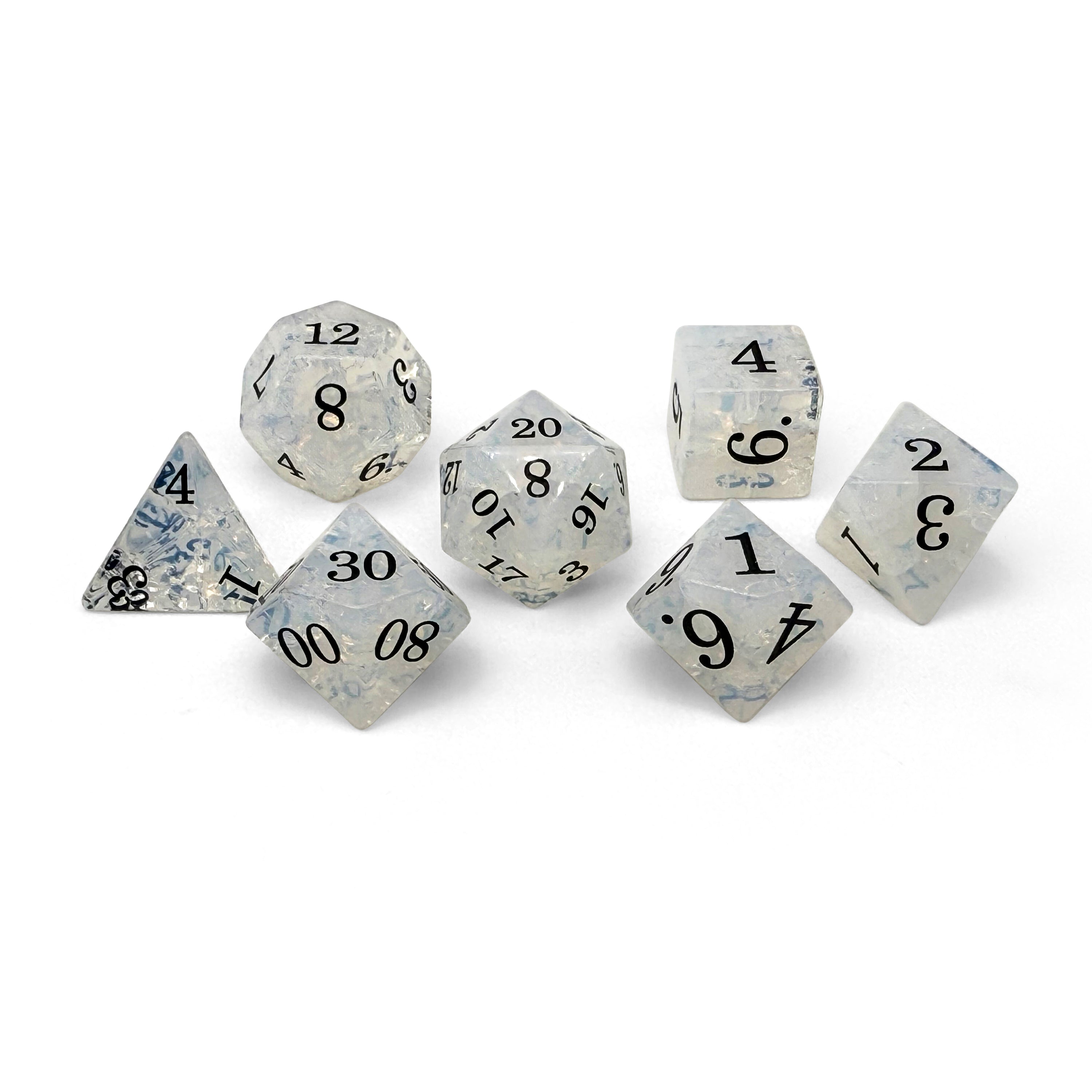Storybook - Shattered Opalite-Glass Dice-Norse Foundry -Glass Dice-Dungeons and Dragons Dice-Glass Dice-D&D Dice-Gaming Dice-Perfect for Tabletop RPGs-Dice Set
