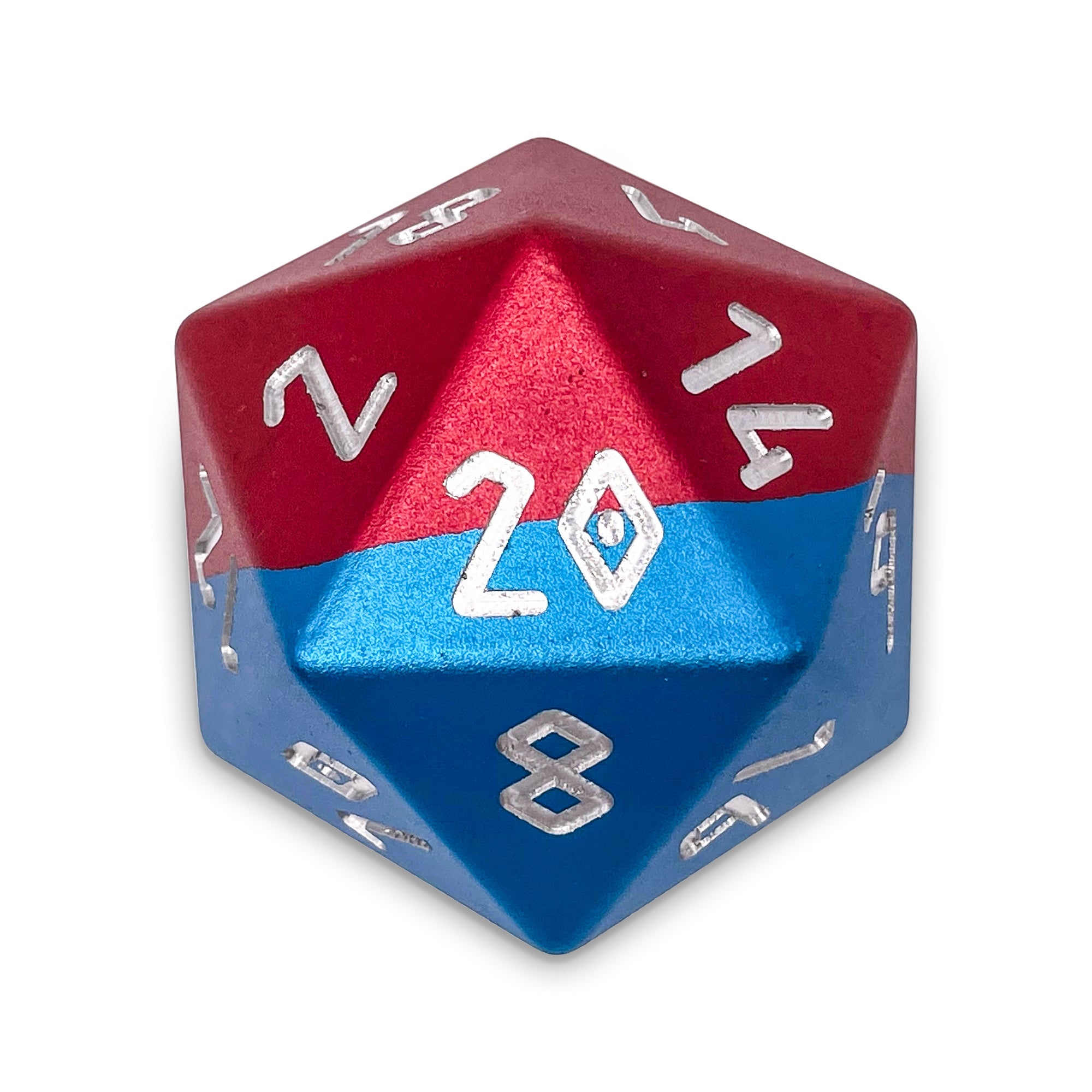 Summer Days - Boulder® 55mm 6063 Aluminum Hybrid Dice-Aluminum Dice-Norse Foundry-Norse Foundry-aluminum dice-dungeons & dragons-d&d dice-rpg dice-d20-d&d-55mm-oversize-boulder-perfect for tabletop rpgs