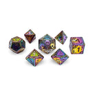 Super Nova - Space Dice 7 Piece RPG Set Alloy Metal Dice-Metal - Zinc Alloy Dice-Norse Foundry-Dungeons and Dragons-D&D Dice-D20-Metal Dice Set-D&D-D&D Metal Dice Set-Perfect for Tabletop RPGs