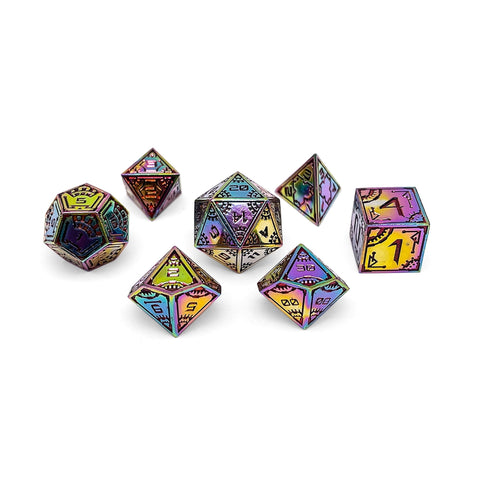 Super Nova - Space Dice 7 Piece RPG Set Alloy Metal Dice