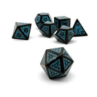 Sylvan Weaver - Black Obsidian-Gemstone Dice-Norse Foundry-Norse Foundry-dungeons & dragons-d&d dice set-rpg dice set-gemstone dice set-d&d-perfect for tabletop rpgs