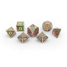 Sylvan Weaver - Celestial Orchid - Metal Dice Set-Metal - Zinc Alloy Dice-Norse Foundry-Dungeons and Dragons-D&D Dice-D20-Dice Set-D&D-Perfect for Tabletop RPGs