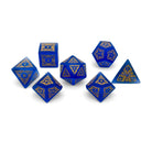 Sylvan Weaver - Frosted Sapphire Zircon-Glass Dice-Norse Foundry-Dungeons and Dragons-D&D Dice-D20-Dice Set-DnD-Perfect for Tabletop RPGs