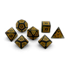 Sylvan Weaver - Frosted Shattered Smoke-Glass Dice-Norse Foundry-Dungeons and Dragons-D&D Dice-D20-Dice Set-DND-Perfect for Tabletop RPGs