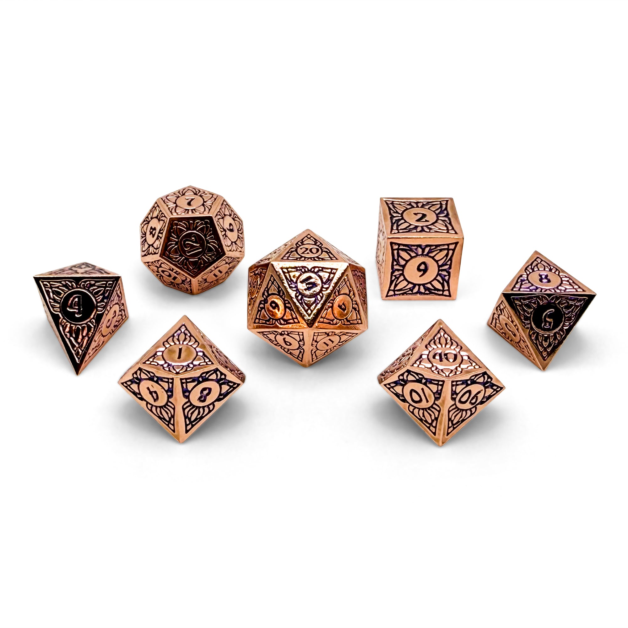 Sylvan Weaver - Lunar Shadows - Metal Dice Set-Metal - Zinc Alloy Dice-Norse Foundry-Dungeons and Dragons-DND Dice-D20-Dice Set-D&D-Perfect for Tabletop RPGs
