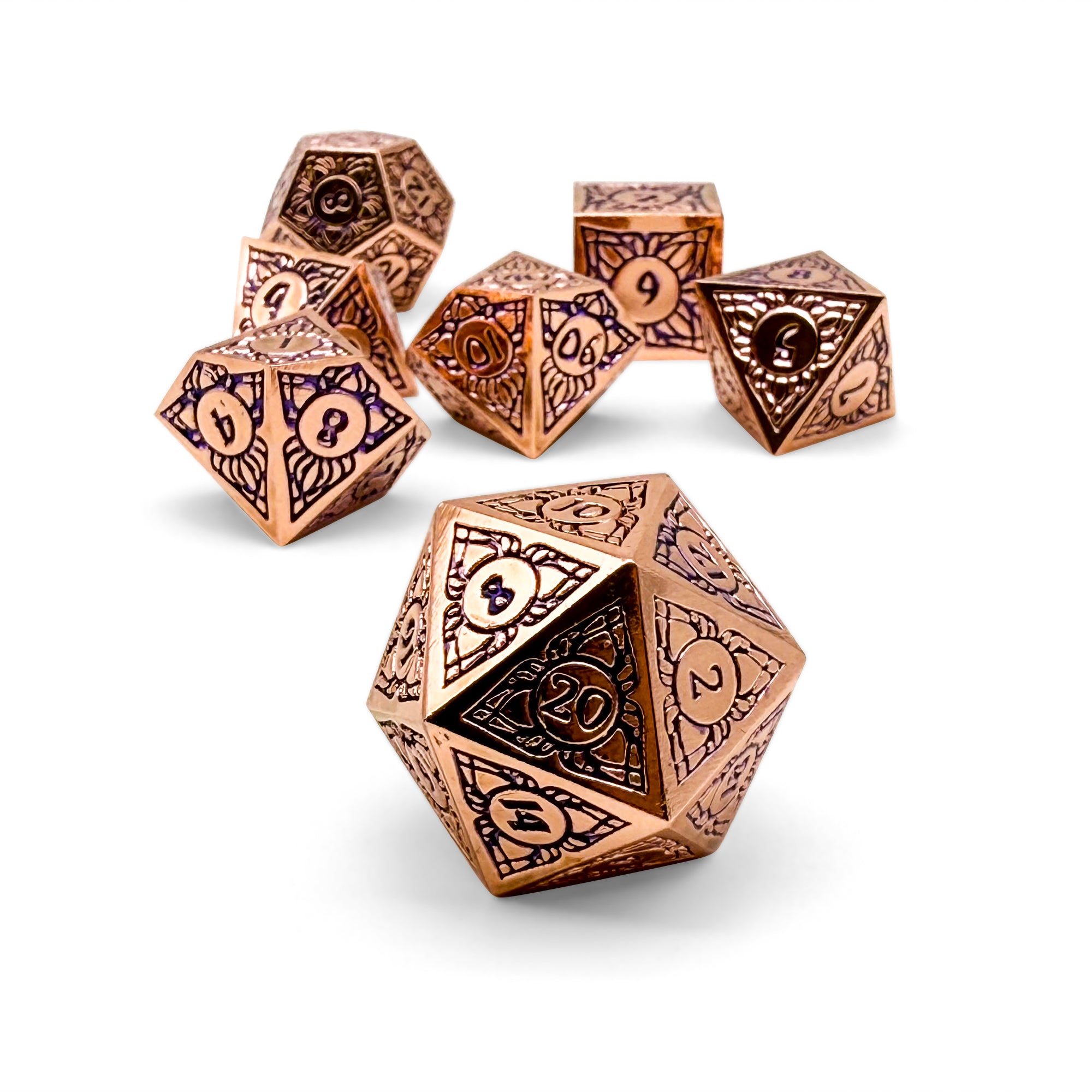 Sylvan Weaver - Lunar Shadows - Metal Dice Set-Metal - Zinc Alloy Dice-Norse Foundry-Norse Foundry-dungeons & dragons-d&d dice set-rpg dice set-d20-metal dice set-d&d-perfect for tabletop rpgs