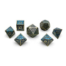 Sylvan Weaver - Skyforge Aegis - Metal Dice Set-Metal - Zinc Alloy Dice-Norse Foundry-Dungeons and Dragons-D&D Dice-D20-Dice Set-DnD-Perfect for Tabletop RPGs