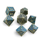 Sylvan Weaver - Skyforge Aegis - Metal Dice Set-Metal - Zinc Alloy Dice-Norse Foundry-Norse Foundry-dungeons & dragons-d&d dice set-rpg dice set-d20-metal dice set-d&d-perfect for tabletop rpgs