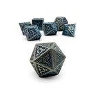 Sylvan Weaver - Skyforge Aegis - Metal Dice Set-Metal - Zinc Alloy Dice-Norse Foundry-Norse Foundry-dungeons & dragons-d&d dice set-rpg dice set-d20-metal dice set-d&d-perfect for tabletop rpgs