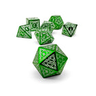 Sylvan Weaver - Springtide - Metal Dice Set-Metal - Zinc Alloy Dice-Norse Foundry-Norse Foundry-dungeons & dragons-d&d dice set-rpg dice set-d20-metal dice set-d&d-perfect for tabletop rpgs