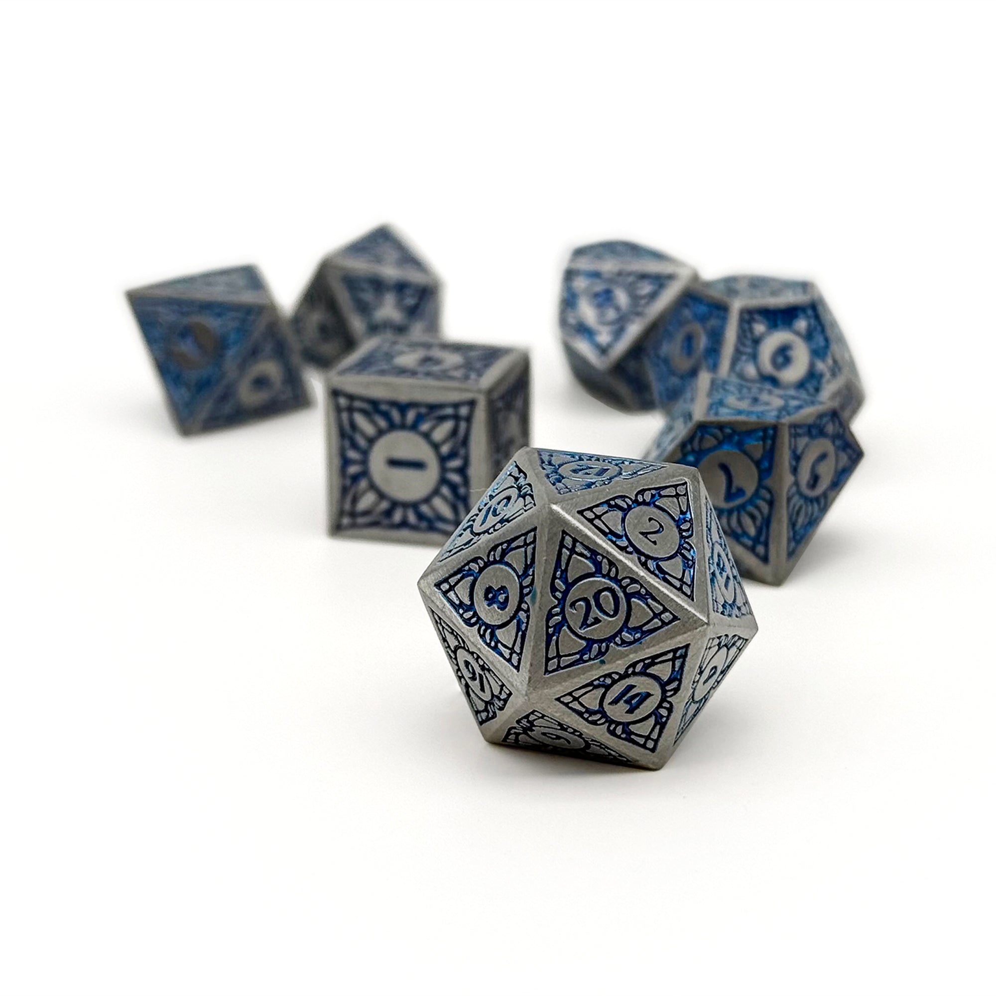 Sylvan Weaver - Starglade - Metal Dice Set-Metal - Zinc Alloy Dice-Norse Foundry -Dungeons and Dragons-DnD Dice-D20-Dice Set-DnD-Perfect for Tabletop RPGs