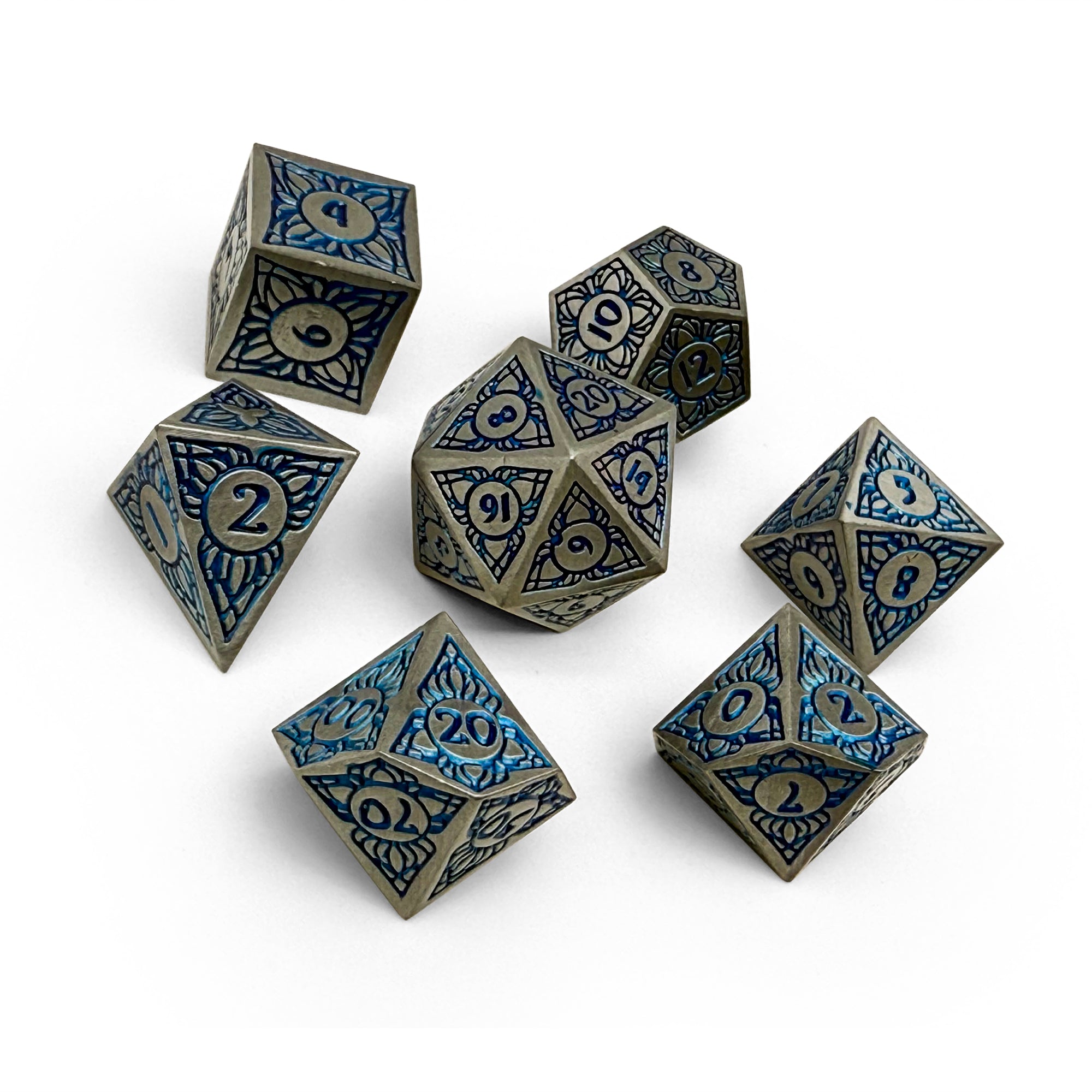 Sylvan Weaver - Starglade - Metal Dice Set-Norse Foundry -Dungeons and Dragons-DND Dice-D20-Dice Set-DND-Perfect for Tabletop RPGs