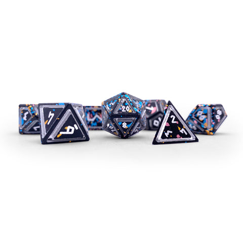 That 70's Die - Nimbus™ 7 Piece RPG Set 6063 Aluminum Wondrous Dice