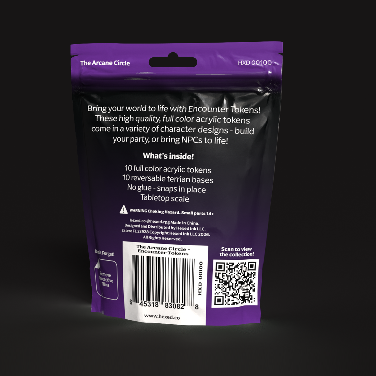 The Arcane Circle Acrylic Encounter Token – Hexed Ink