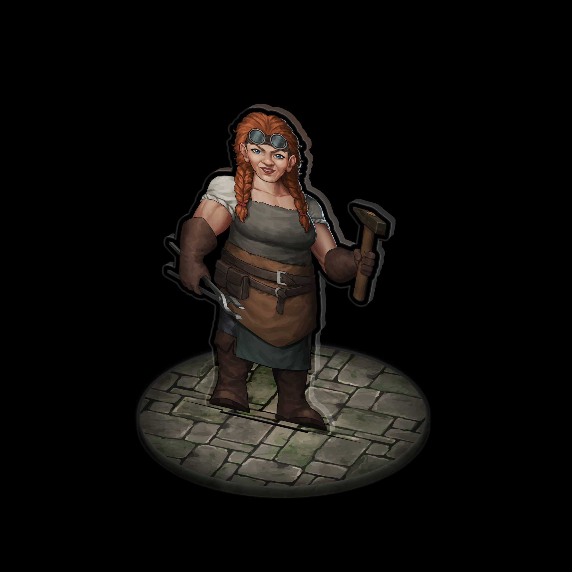 Townfolk Vol. 1 Acrylic Encounter Token – Hexed Ink