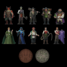 Townfolk Vol. 2 Acrylic Encounter Token – Hexed Ink
