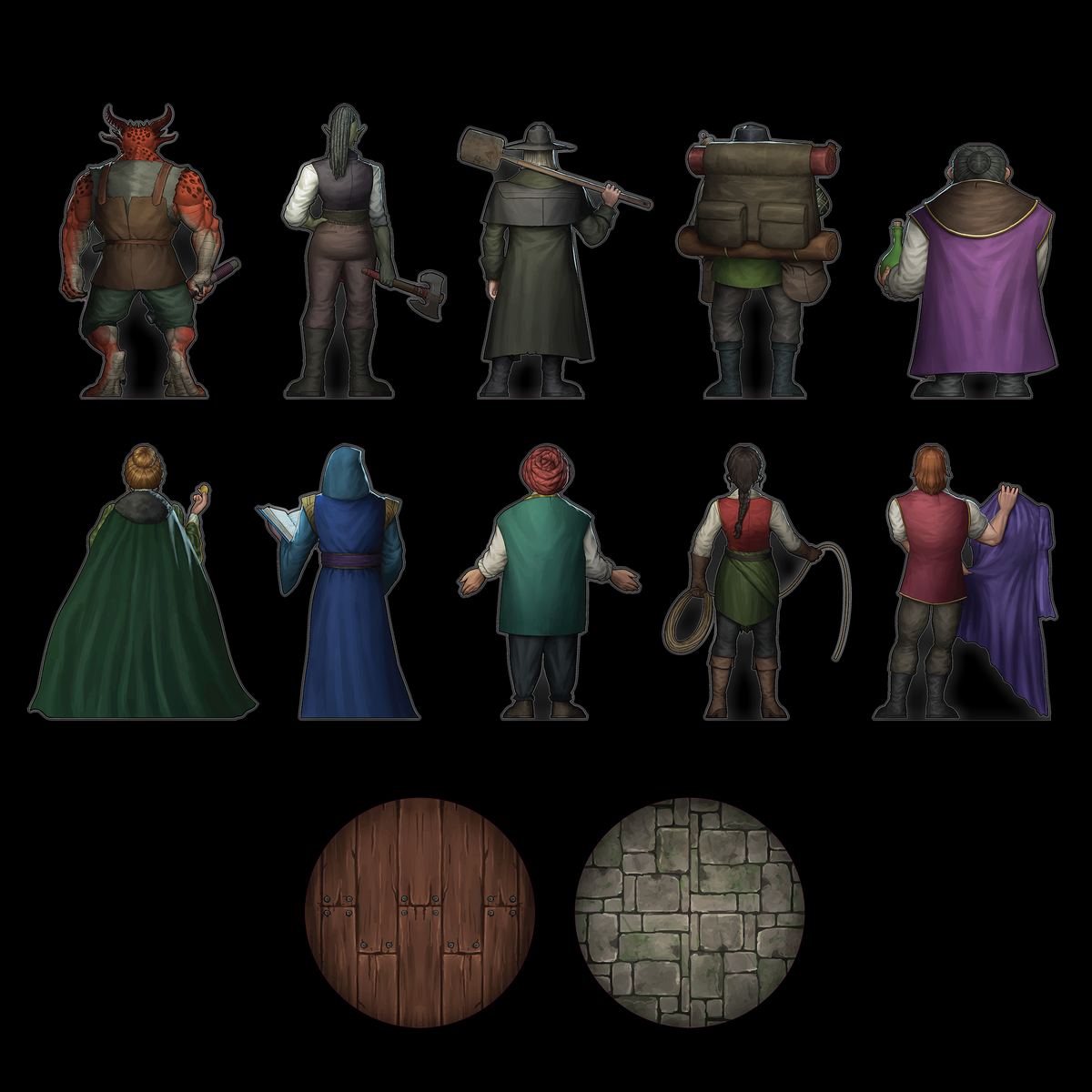 Townfolk Vol. 2 Acrylic Encounter Token – Hexed Ink
