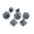 Tractor Beam - Space Dice 7 Piece RPG Set Alloy Metal Dice-Metal - Zinc Alloy Dice-Norse Foundry-Dungeons and Dragons-D&D Dice-D20-Metal Dice Set-D&D-D&D Metal Dice Set-Perfect for Tabletop RPGs