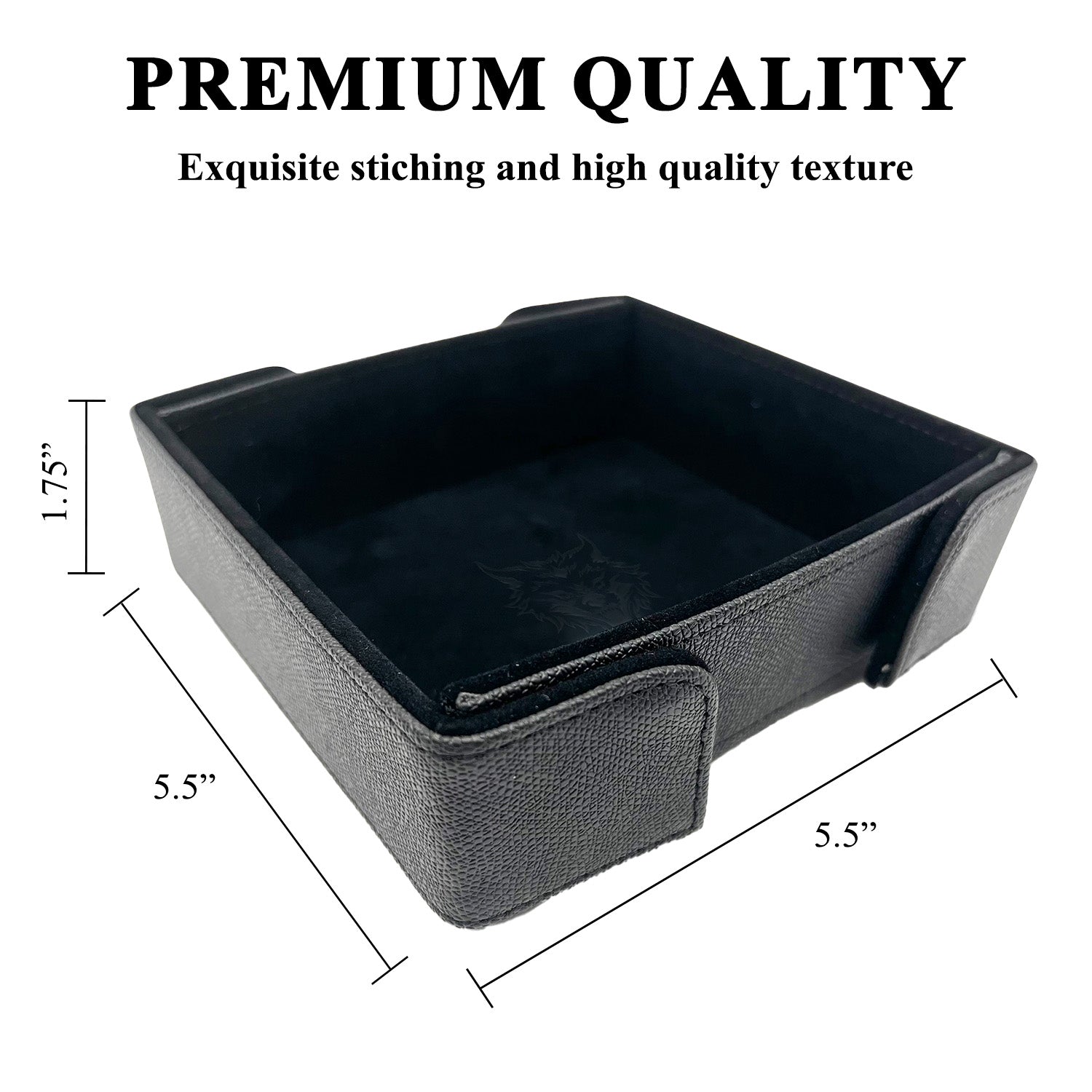 Tray of Folding™ Magnetic - Black-Dice Tray-Norse Foundry-Dice Tray-DND Dice Tray-D&D Dice Tray-D&D Accessories-D&D Dice Storage