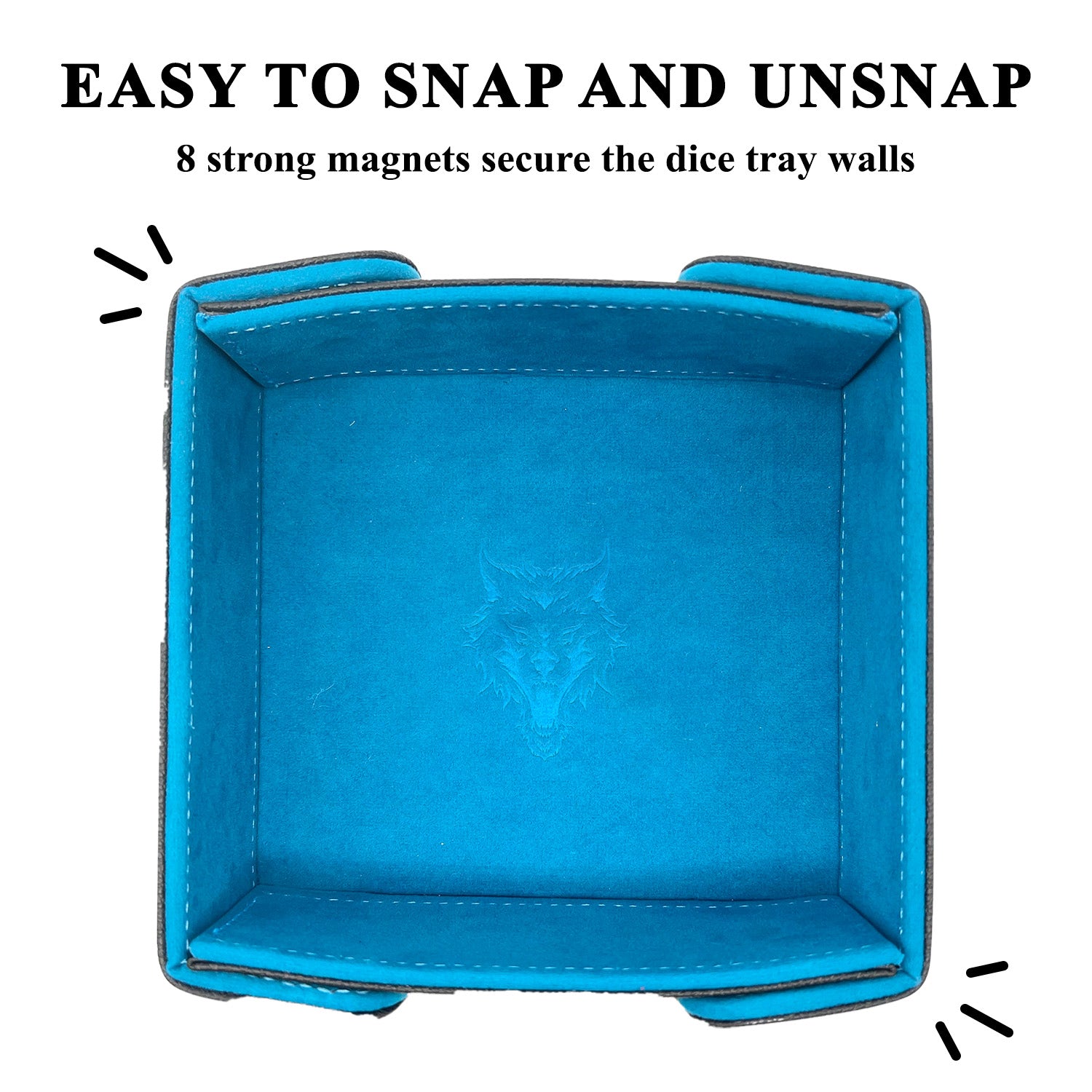 Tray of Folding™ Magnetic - Blue-Dice Tray-Norse Foundry-Dice Tray-D&D Dice Tray-D&D Dice Tray-D&D Accessories-D&D Dice Storage