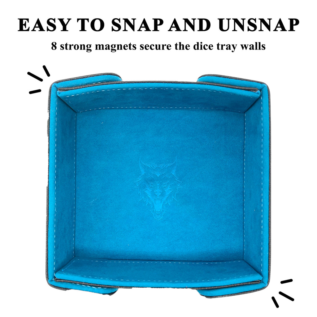 Tray of Folding™ Magnetic - Blue-Dice Tray-Norse Foundry-Dice Tray-D&D Dice Tray-D&D Dice Tray-D&D Accessories-DnD Dice Storage