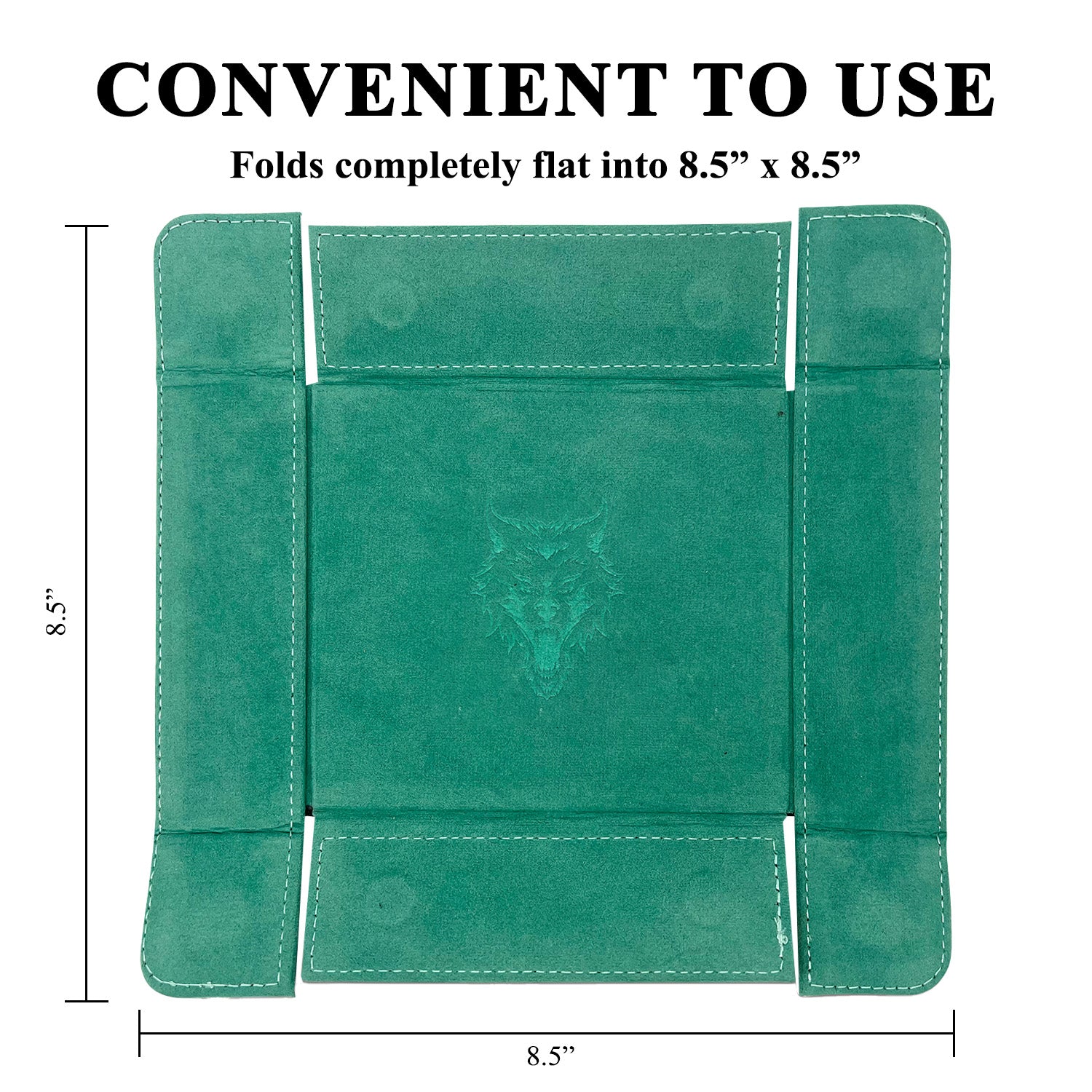 Tray of Folding™ Magnetic - Green-Dice Tray-Norse Foundry-Dice Tray-D&D Dice Tray-D&D Dice Tray-D&D Accessories-DnD Dice Storage
