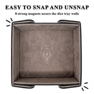 Tray of Folding™ Magnetic - Grey-Dice Tray-Norse Foundry-Dice Tray-D&D Dice Tray-D&D Dice Tray-D&D Accessories-D&D Dice Storage