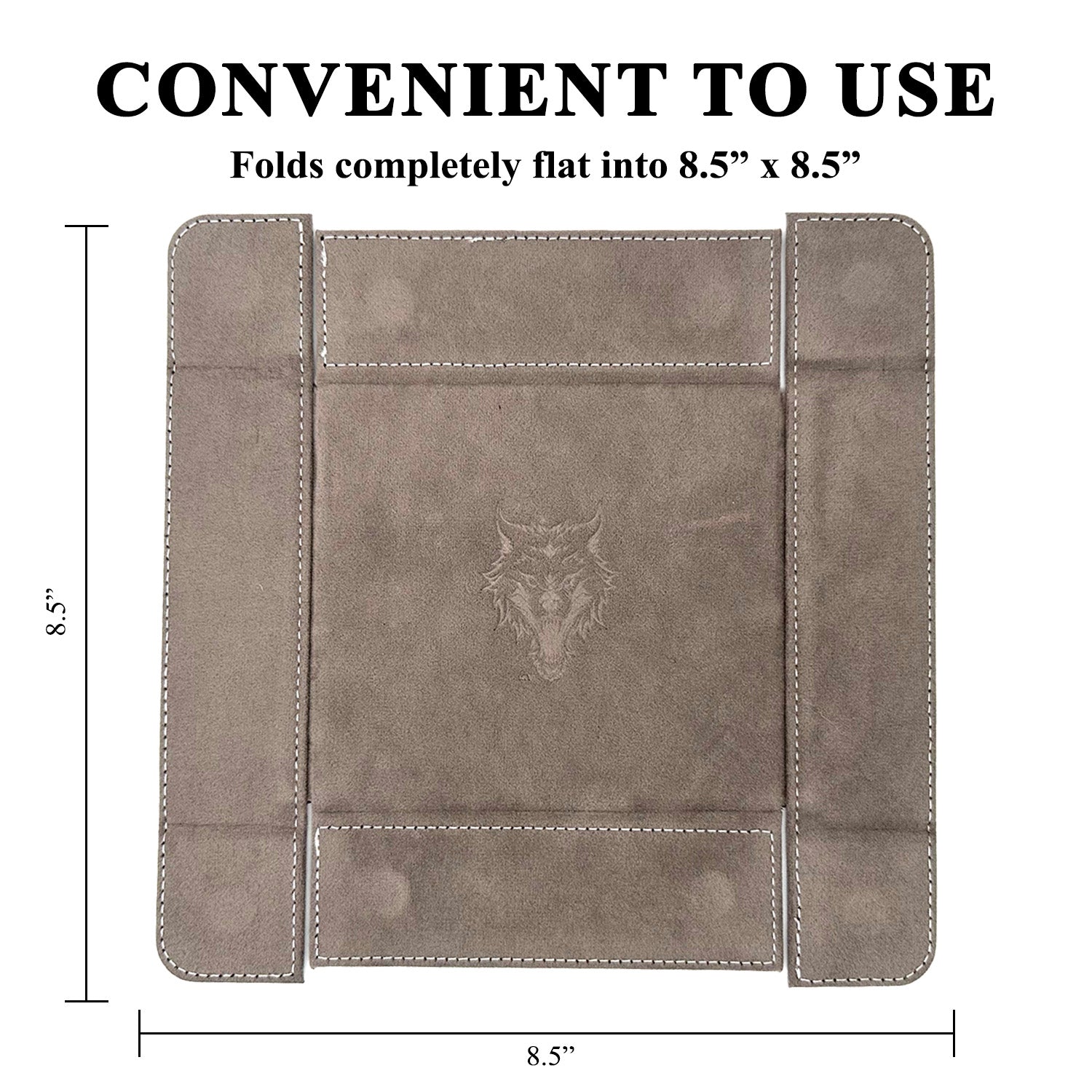 Tray of Folding™ Magnetic - Grey-Dice Tray-Norse Foundry-Dice Tray-D&D Dice Tray-D&D Dice Tray-D&D Accessories-DnD Dice Storage