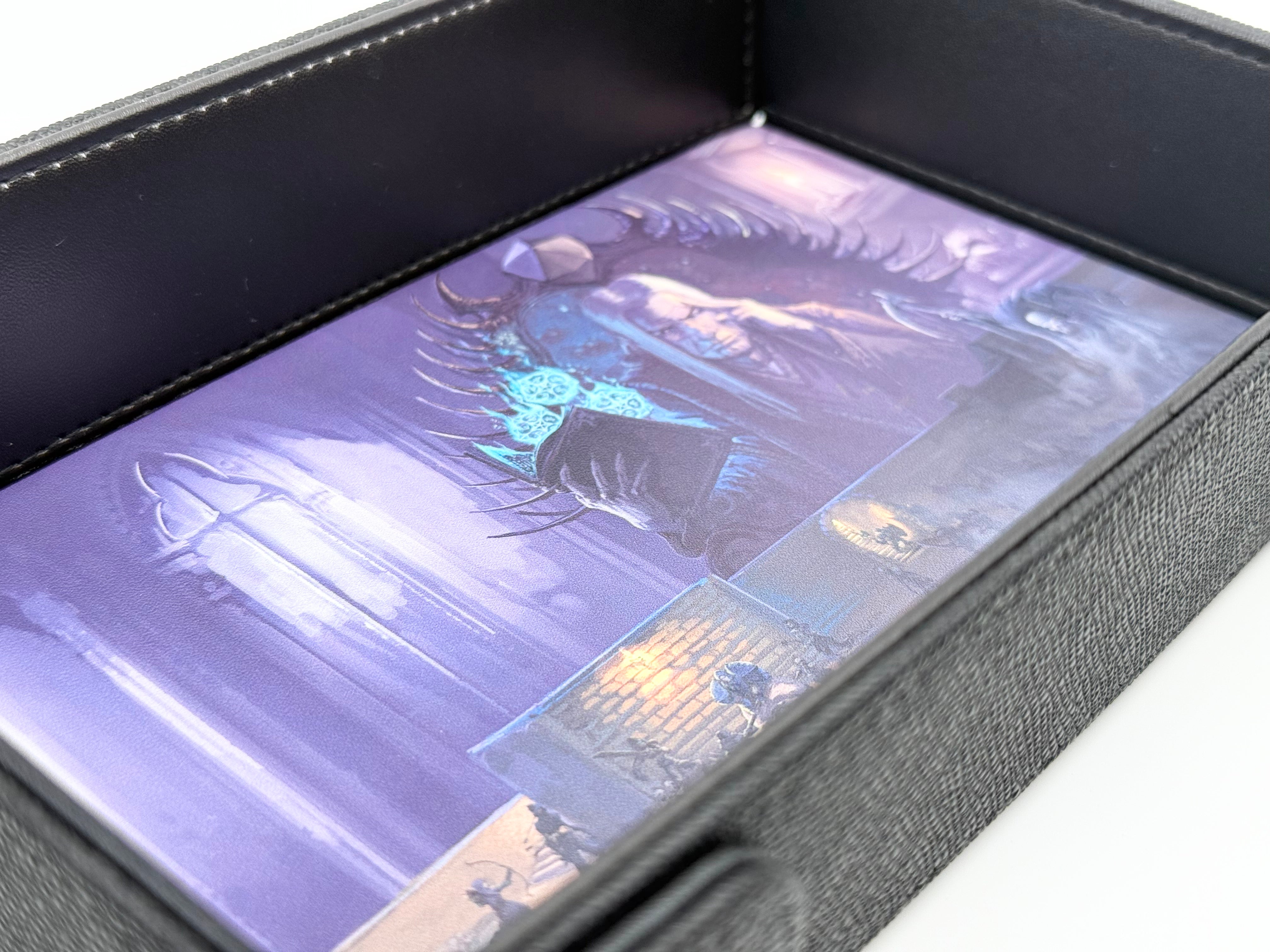 Tray of Folding™ Magnetic - Keeper of the Dungeon by Nahuel Ventura-Nahuel Ventura Dice Tray-Norse Foundry -Dice Tray-DND Dice Tray-DND Dice Tray-D&D Accessories-D&D Dice Storage-Collection Item