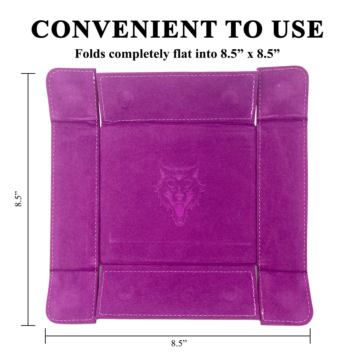 Tray of Folding™ Magnetic - Purple-Dice Tray-Norse Foundry-Dice Tray-D&D Dice Tray-D&D Dice Tray-D&D Accessories-D&D Dice Storage