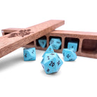 Turquoise - 7 Piece RPG Set Gemstone Dice-Gemstone Dice-Norse Foundry-Gemstone Dice-Dungeons & Dragons Dice-Gem Dice-D&D Dice-Gaming Dice-Perfect for Tabletop RPGs-Dice Set